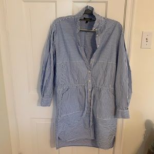 Flattering shirt dress with pockets